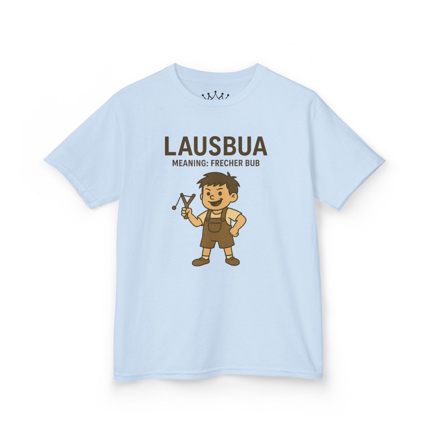Kinder T-Shirt | Österreichisch - Lausbua - für freche Buben | Baumwolle | Lustig mit Bedeutung auf Hochdeutsch | Kinder | Öko