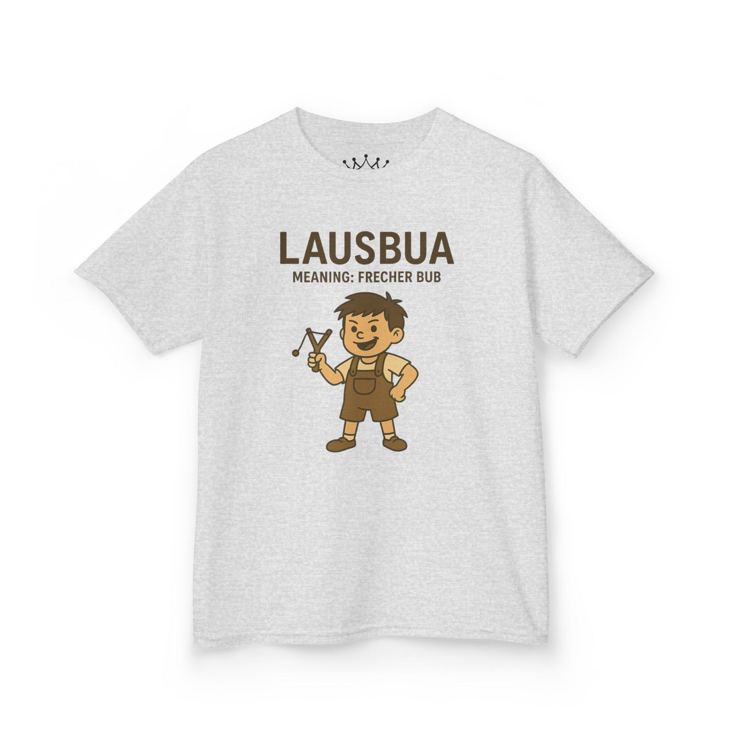 Kinder T-Shirt | Österreichisch - Lausbua - für freche Buben | Baumwolle | Lustig mit Bedeutung auf Hochdeutsch | Kinder | Öko