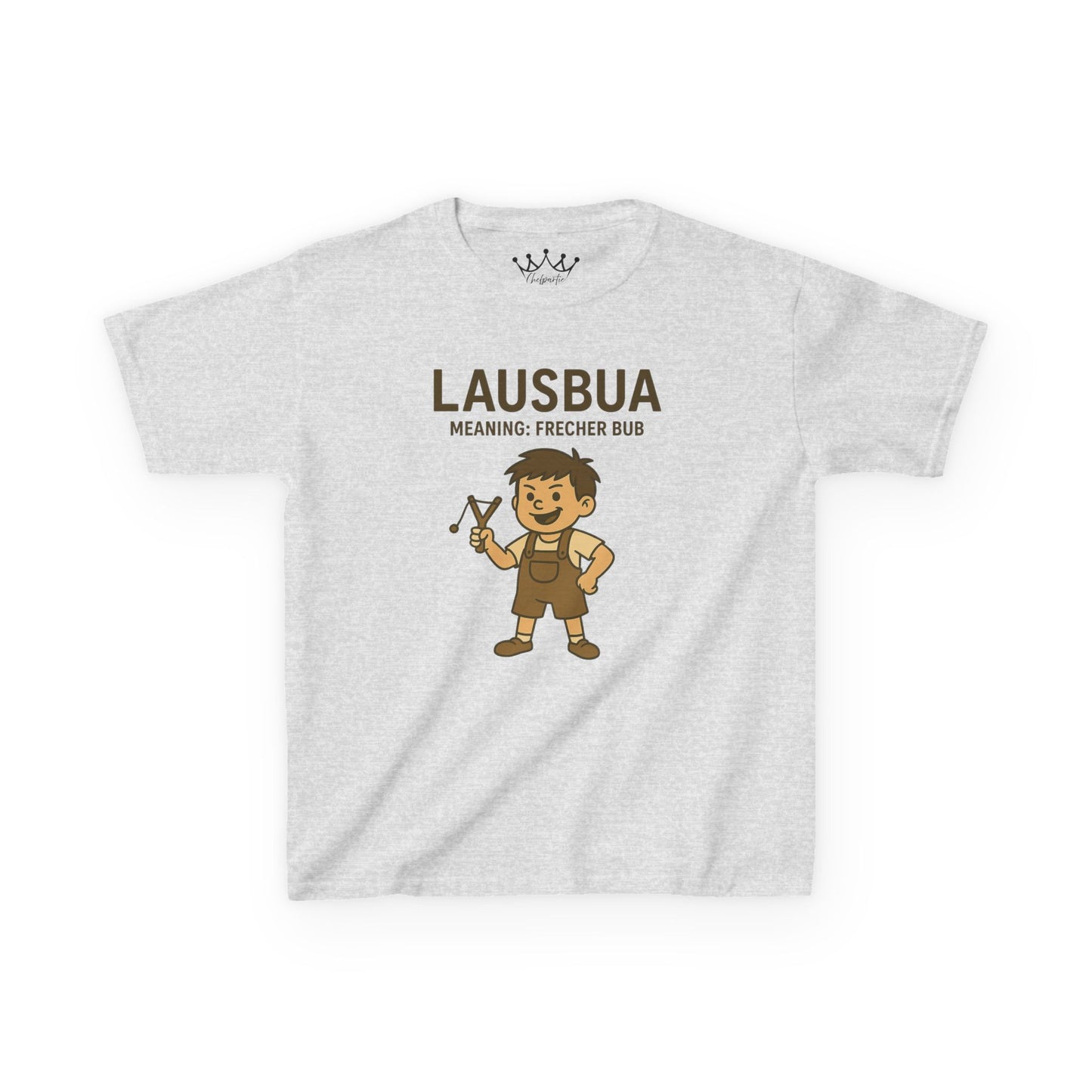 Kinder T-Shirt | Österreichisch - Lausbua - für freche Buben | Baumwolle | Lustig mit Bedeutung auf Hochdeutsch | Kinder | Öko