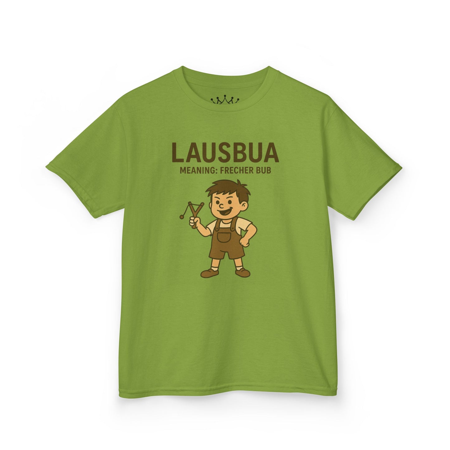 Kinder T-Shirt | Österreichisch - Lausbua - für freche Buben | Baumwolle | Lustig mit Bedeutung auf Hochdeutsch | Kinder | Öko