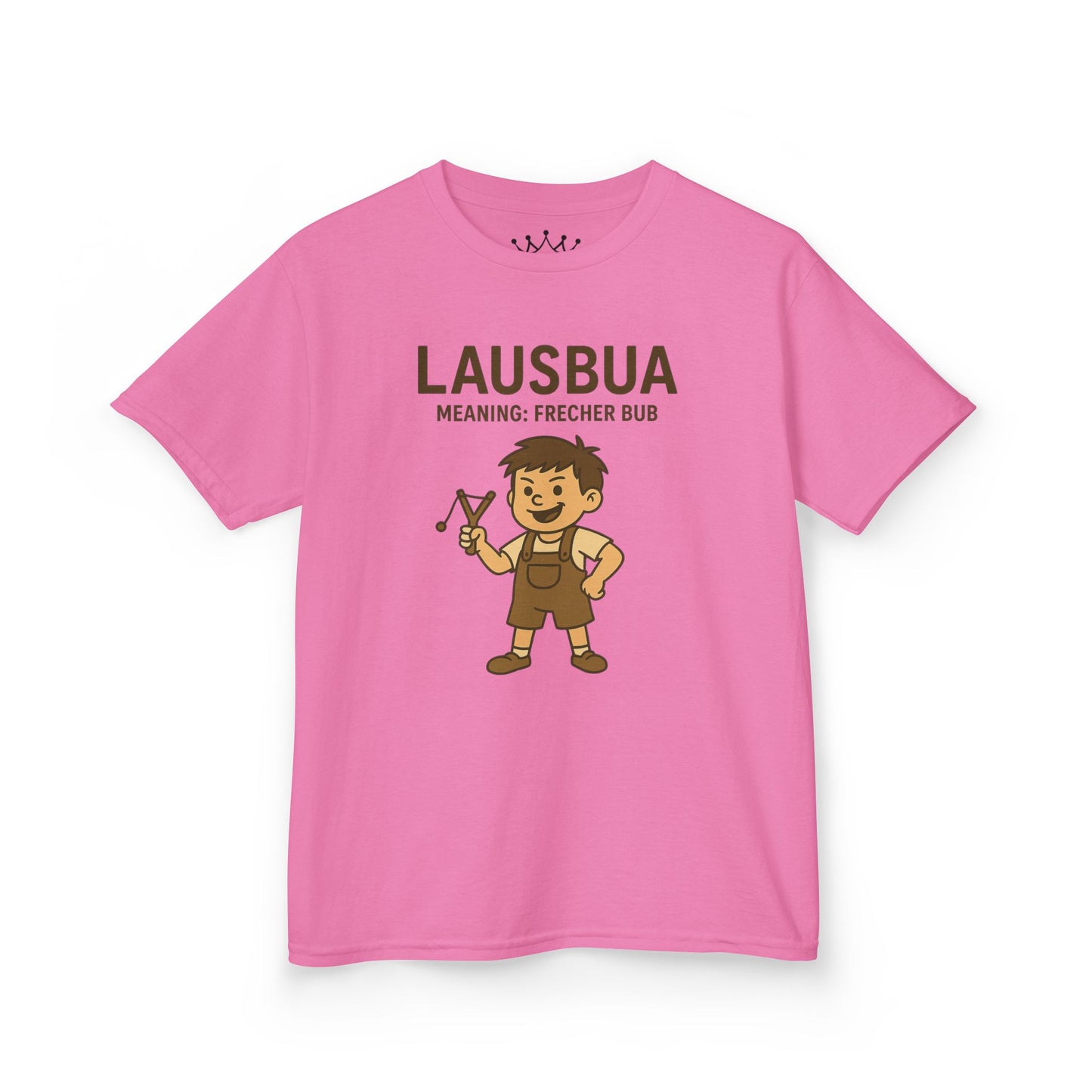 Kinder T-Shirt | Österreichisch - Lausbua - für freche Buben | Baumwolle | Lustig mit Bedeutung auf Hochdeutsch | Kinder | Öko