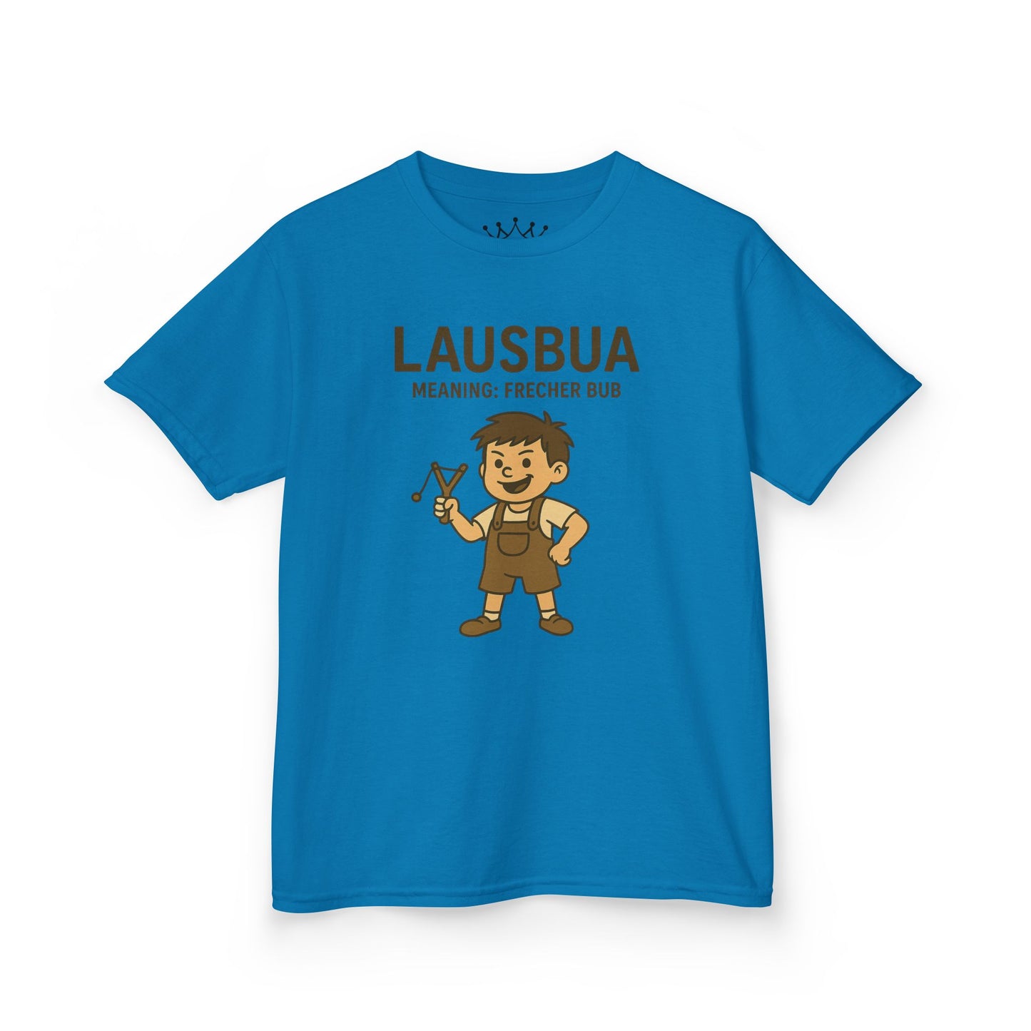 Kinder T-Shirt | Österreichisch - Lausbua - für freche Buben | Baumwolle | Lustig mit Bedeutung auf Hochdeutsch | Kinder | Öko