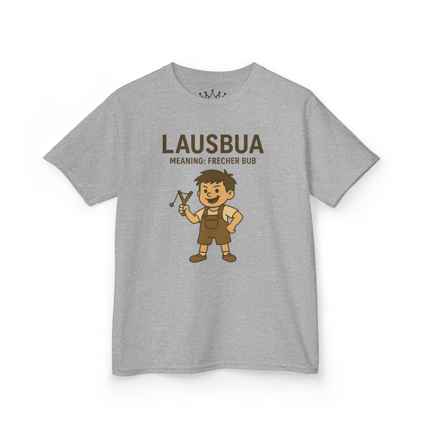 Kinder T-Shirt | Österreichisch - Lausbua - für freche Buben | Baumwolle | Lustig mit Bedeutung auf Hochdeutsch | Kinder | Öko