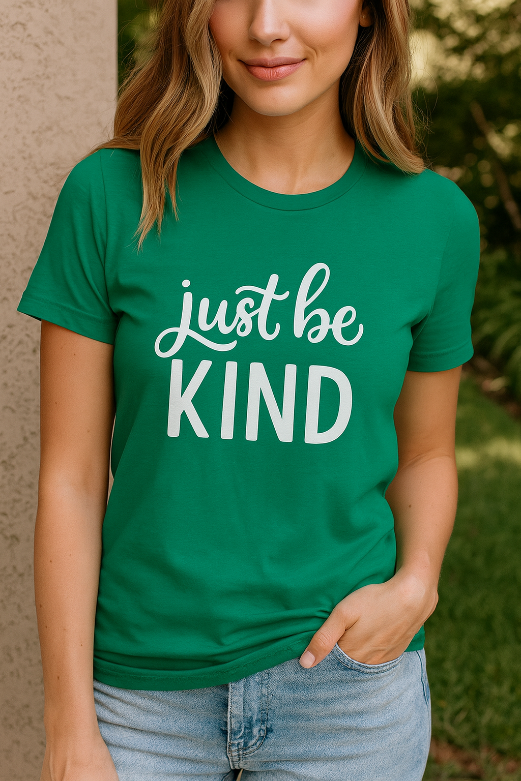 Just Be Kind T-Shirt – Nachhaltiges Unisex Premium Shirt mit Statement-Print