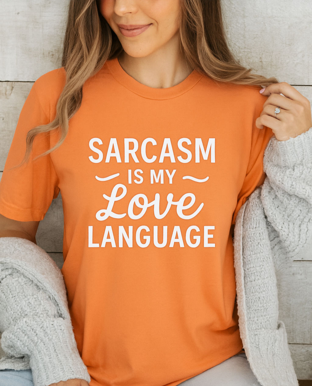 Sarcasm Is My Love Language T-Shirt – Lustiges Unisex Statement Shirt