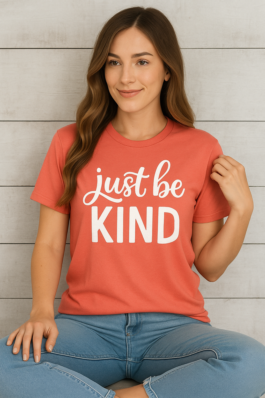 Just Be Kind T-Shirt – Nachhaltiges Unisex Premium Shirt mit Statement-Print