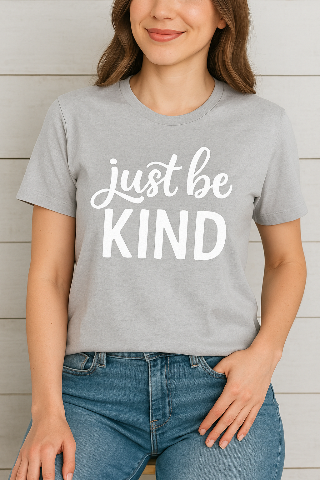 Just Be Kind T-Shirt – Nachhaltiges Unisex Premium Shirt mit Statement-Print