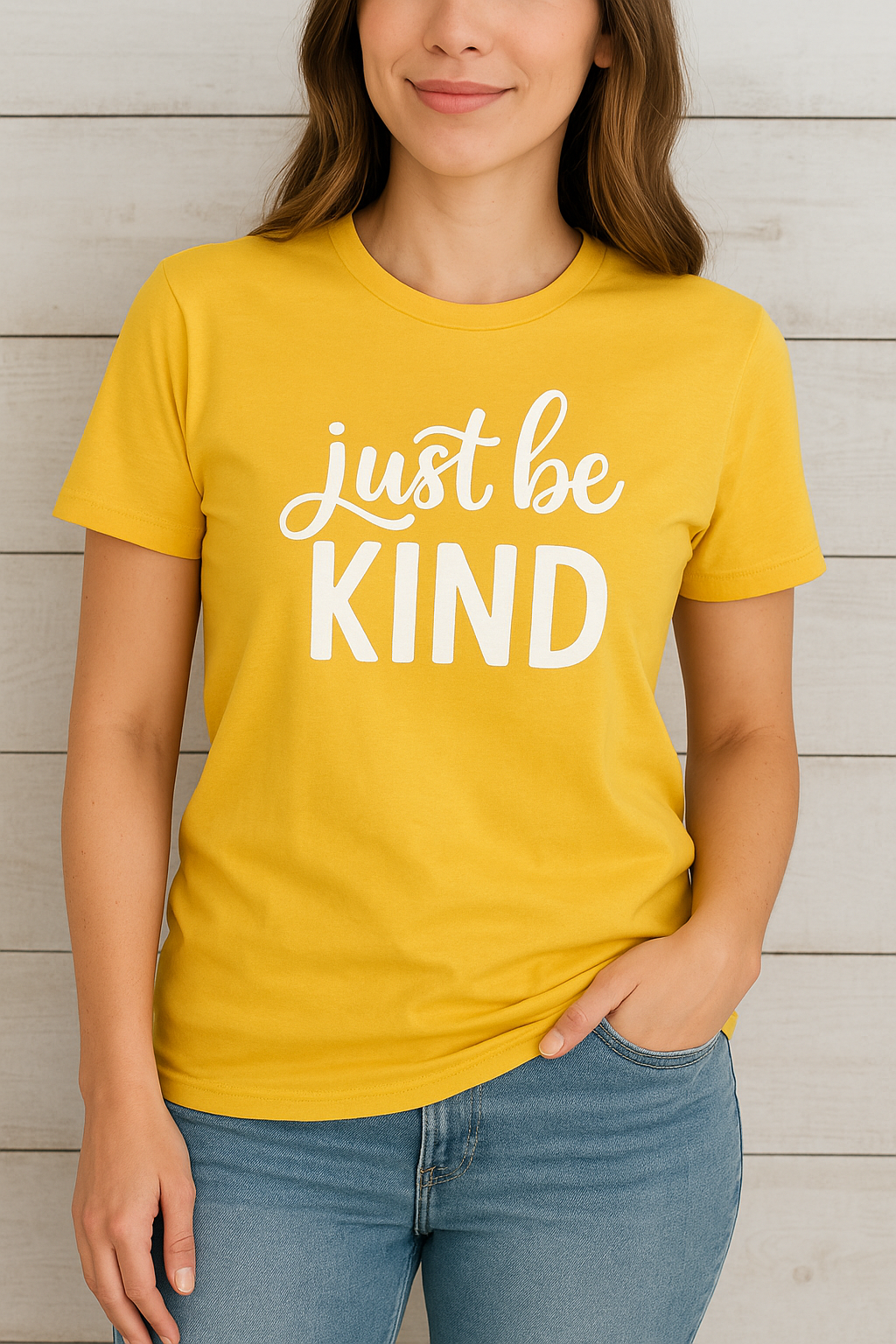 Just Be Kind T-Shirt – Nachhaltiges Unisex Premium Shirt mit Statement-Print