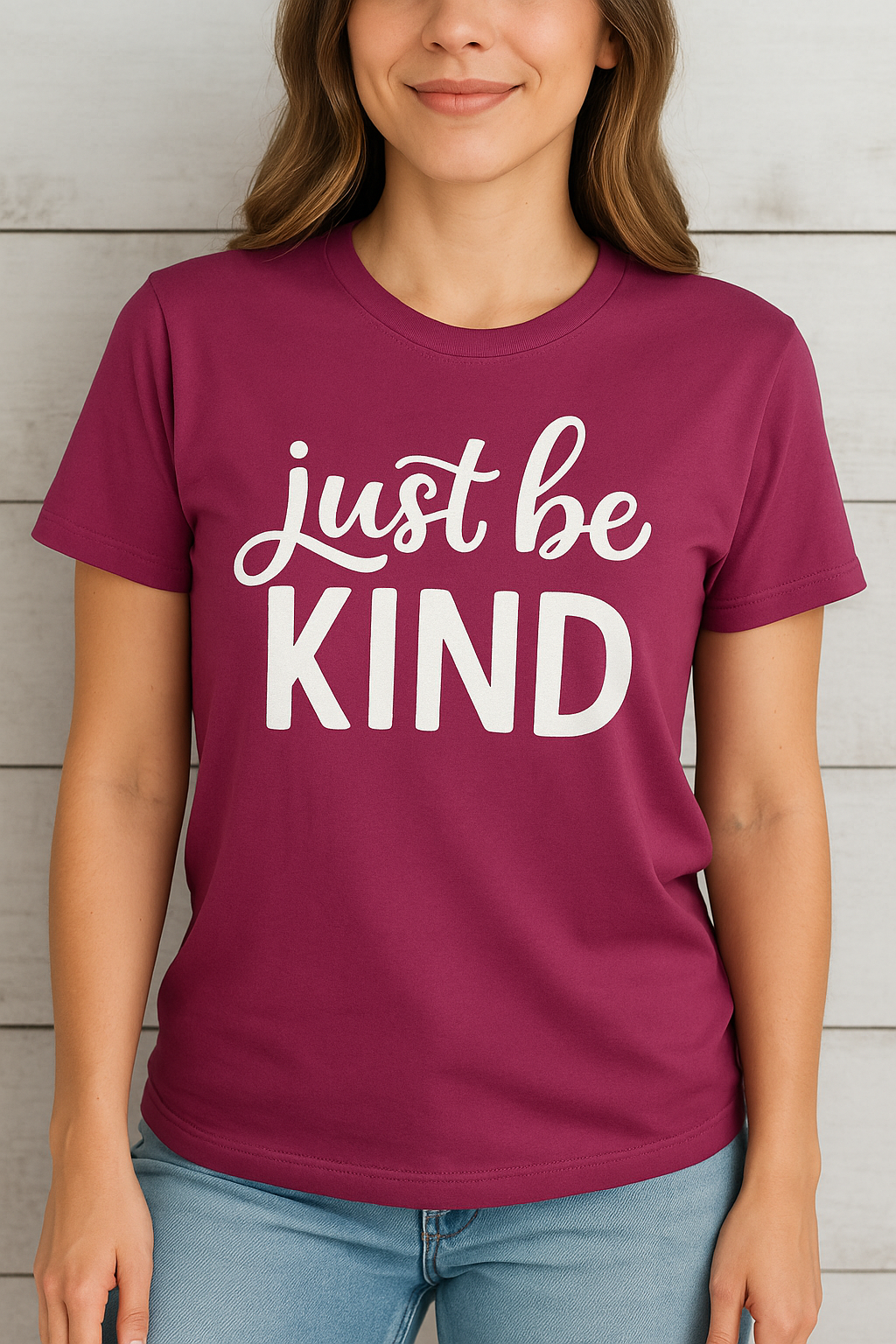 Just Be Kind T-Shirt – Nachhaltiges Unisex Premium Shirt mit Statement-Print